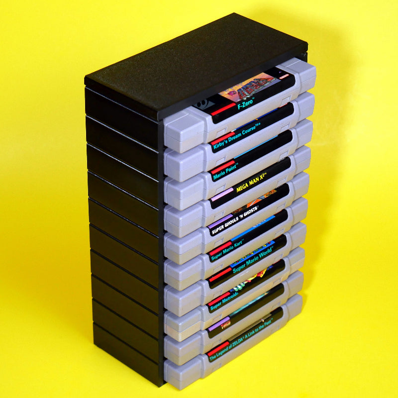 Stackable SNES Cart Organizer