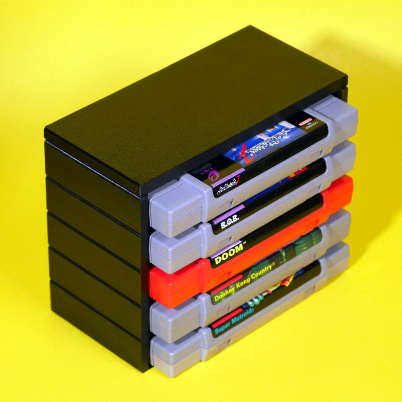 Stackable SNES Cart Organizer