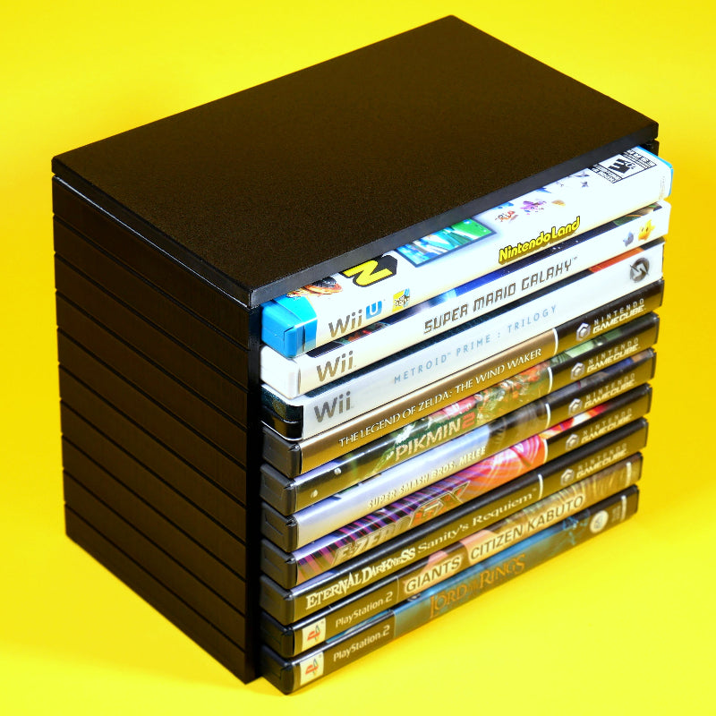Stackable Game Disc Case Organizer