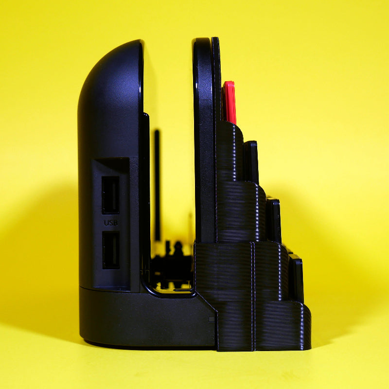 Switch 2 48 slot game storage dock addon side view