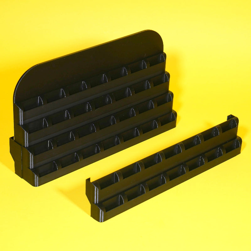 Switch 2 dock game storage parts in both 48 and 24 slot sizes