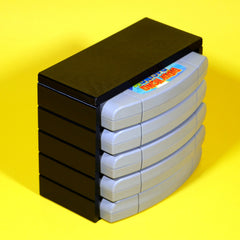 N64 Stackable Organizer 5-slots with lid angled view