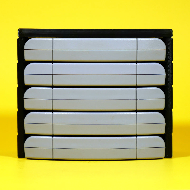N64 Stackable Organizer 5-slots with lid front view