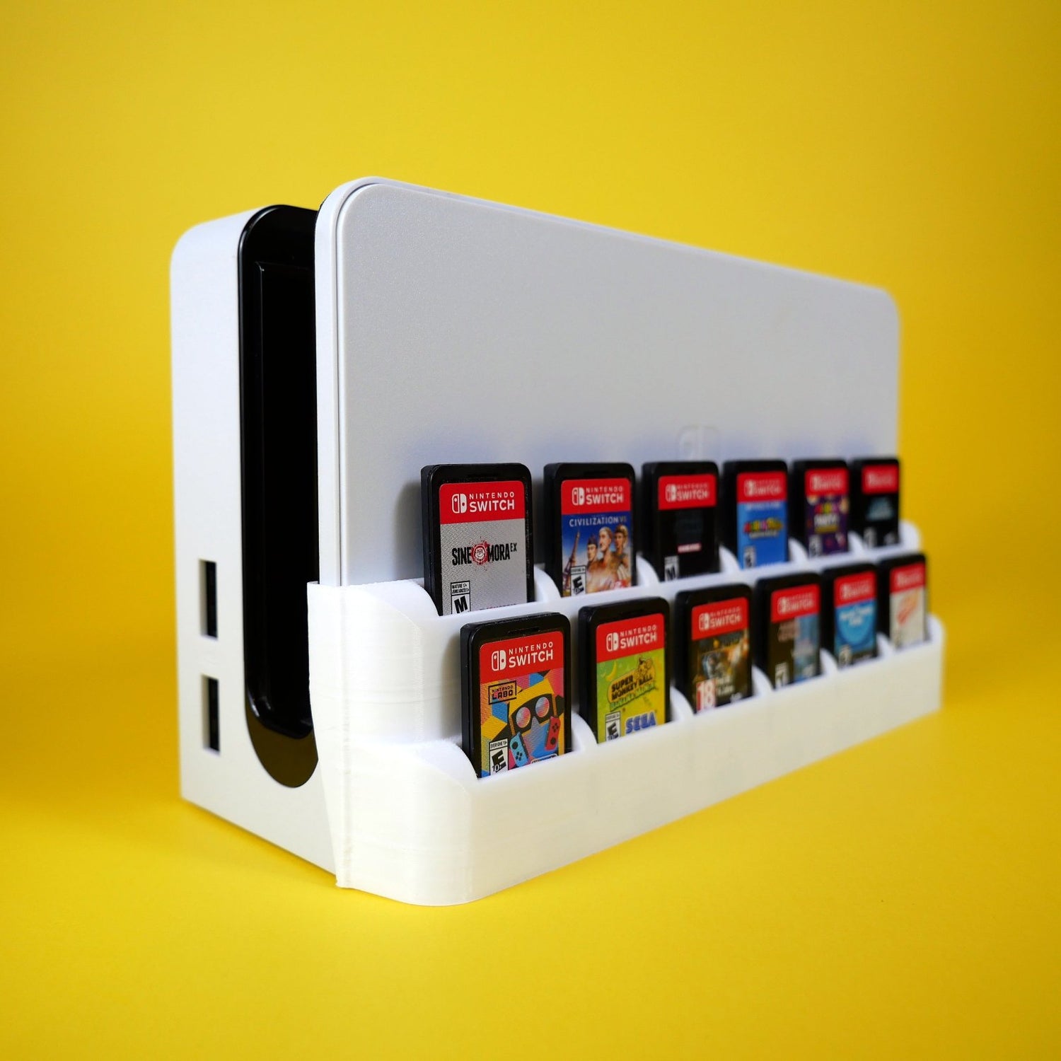 Switch Dock Mounted Add-on Game Storage