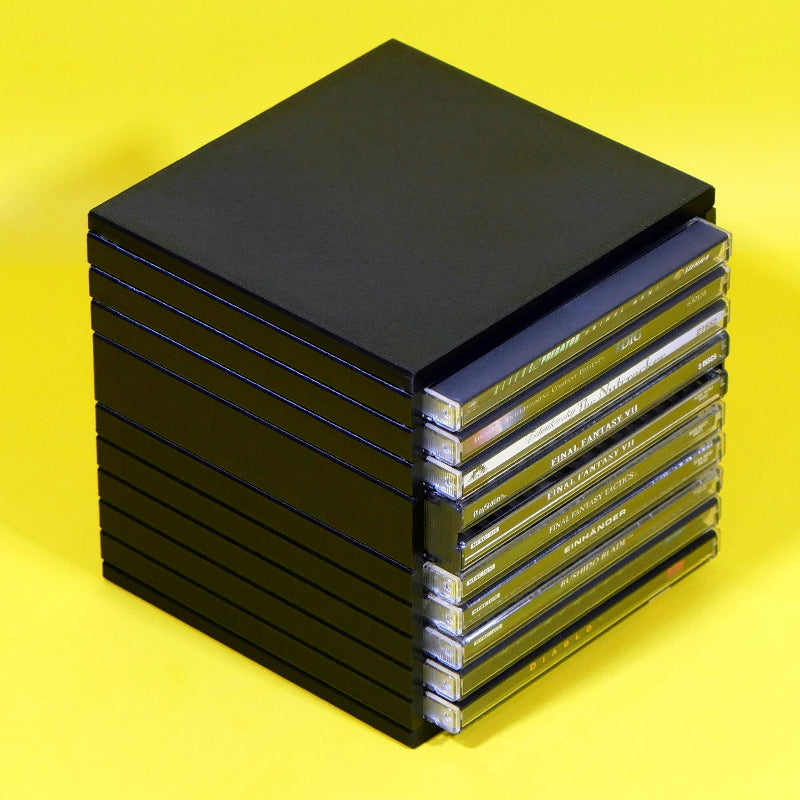 Stackable CD Jewel Case Organizer – Modular CD Storage