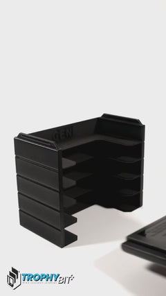 Video demonstrating how the Sega Genesis game organizer system can be added to and filled with carts